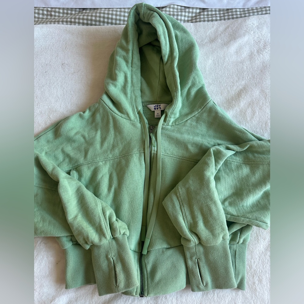 JoyLab Green Zip-Up Hoodie